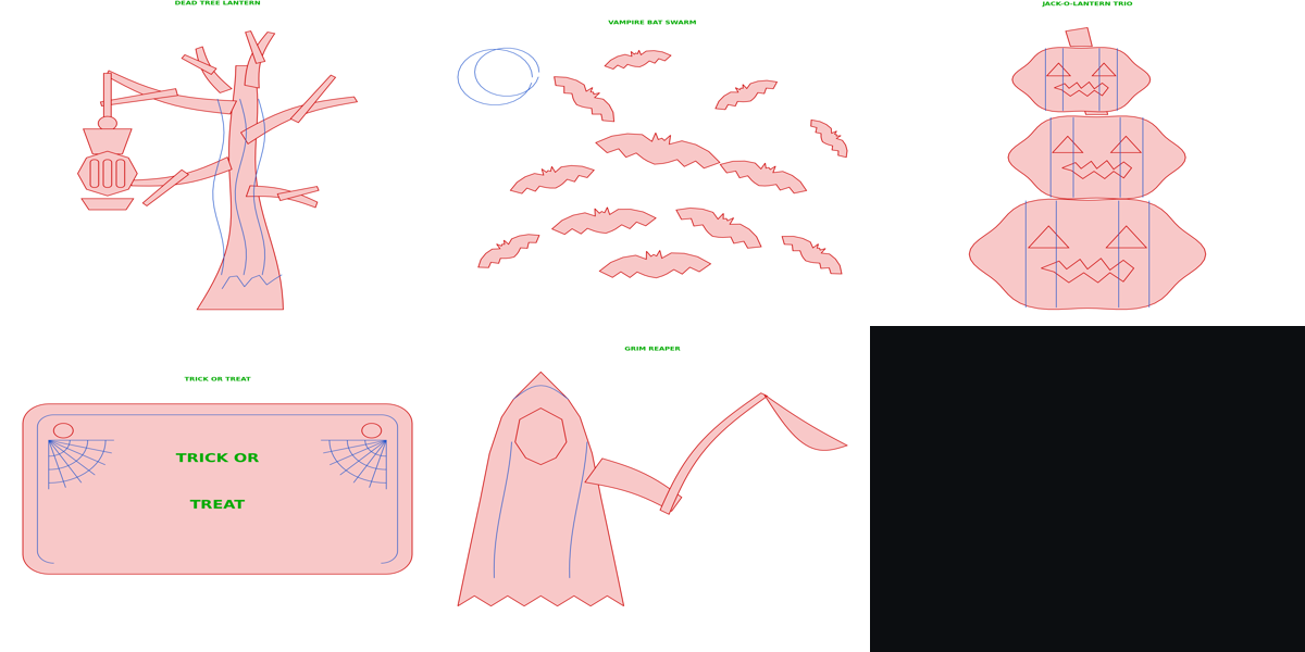 Halloween Part 2 DXF Pack preview